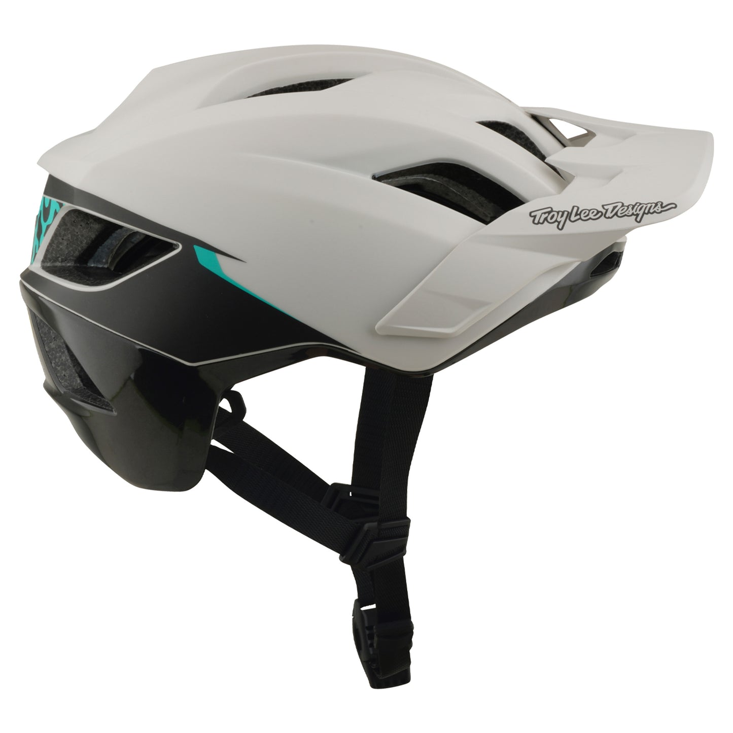 TLD Flowline SE Helmet - M/L - Stacks Pumice / Real Teal - Image 1