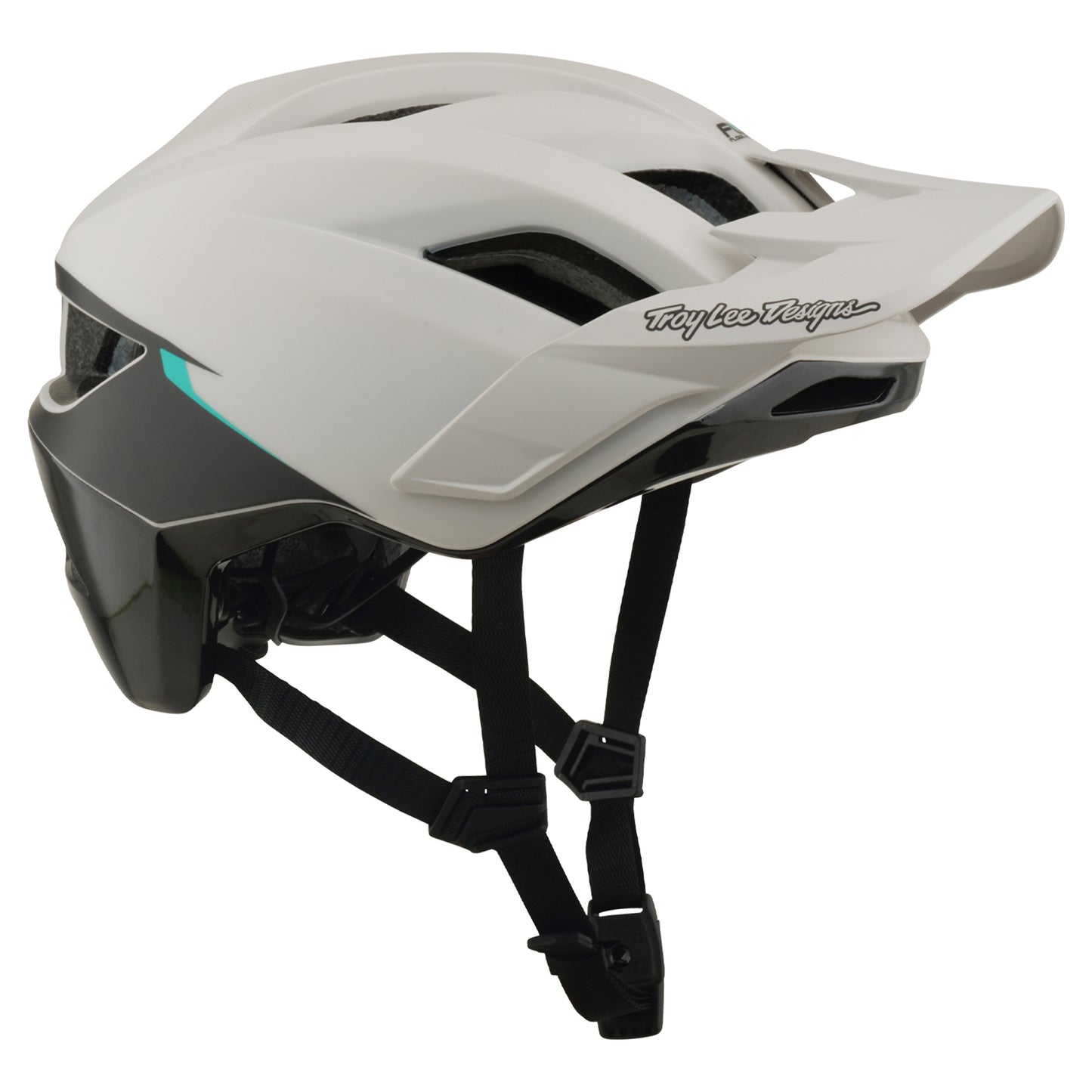 TLD Flowline SE Helmet - M/L - Stacks Pumice / Real Teal - Image 3