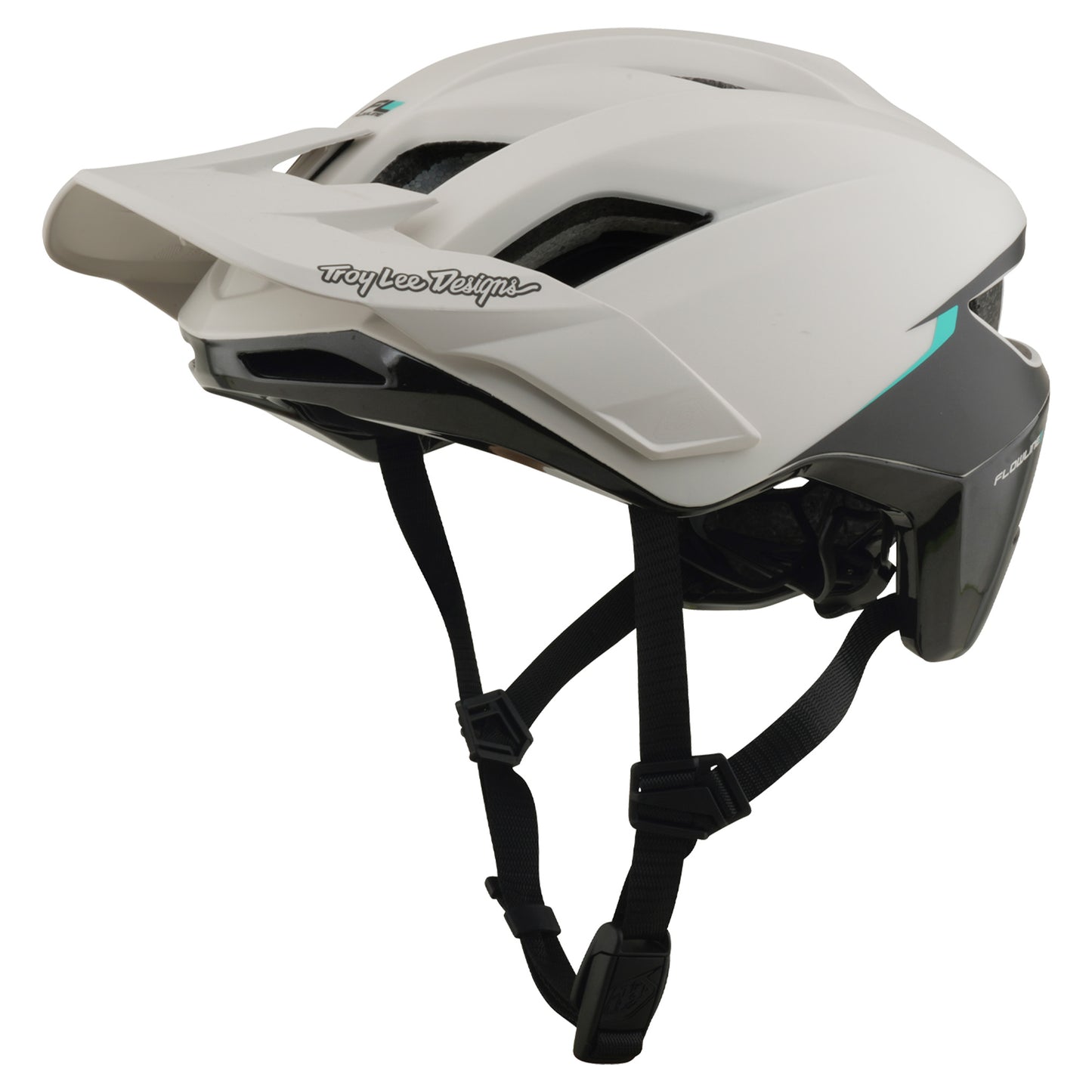 TLD Flowline SE Helmet - M/L - Stacks Pumice / Real Teal - Image 4