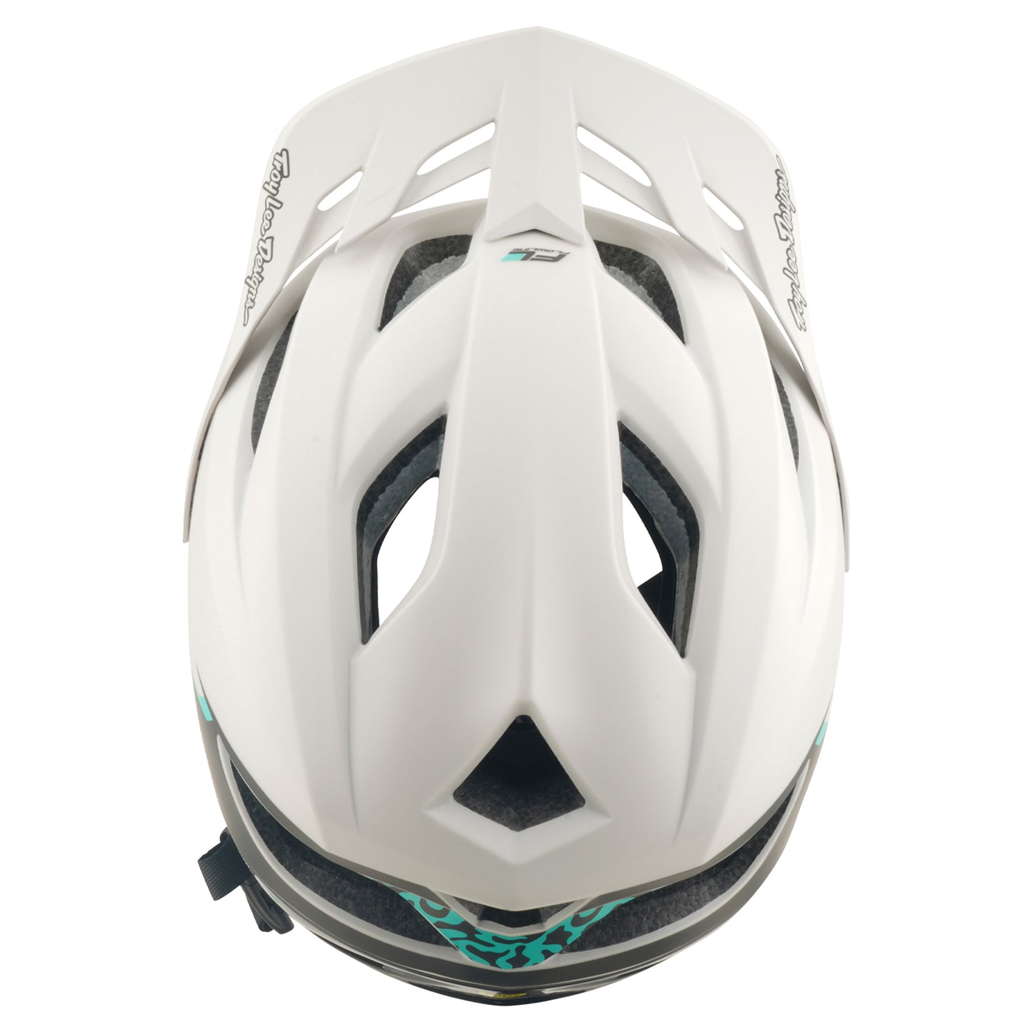 TLD Flowline SE Helmet - M/L - Stacks Pumice / Real Teal - Image 7