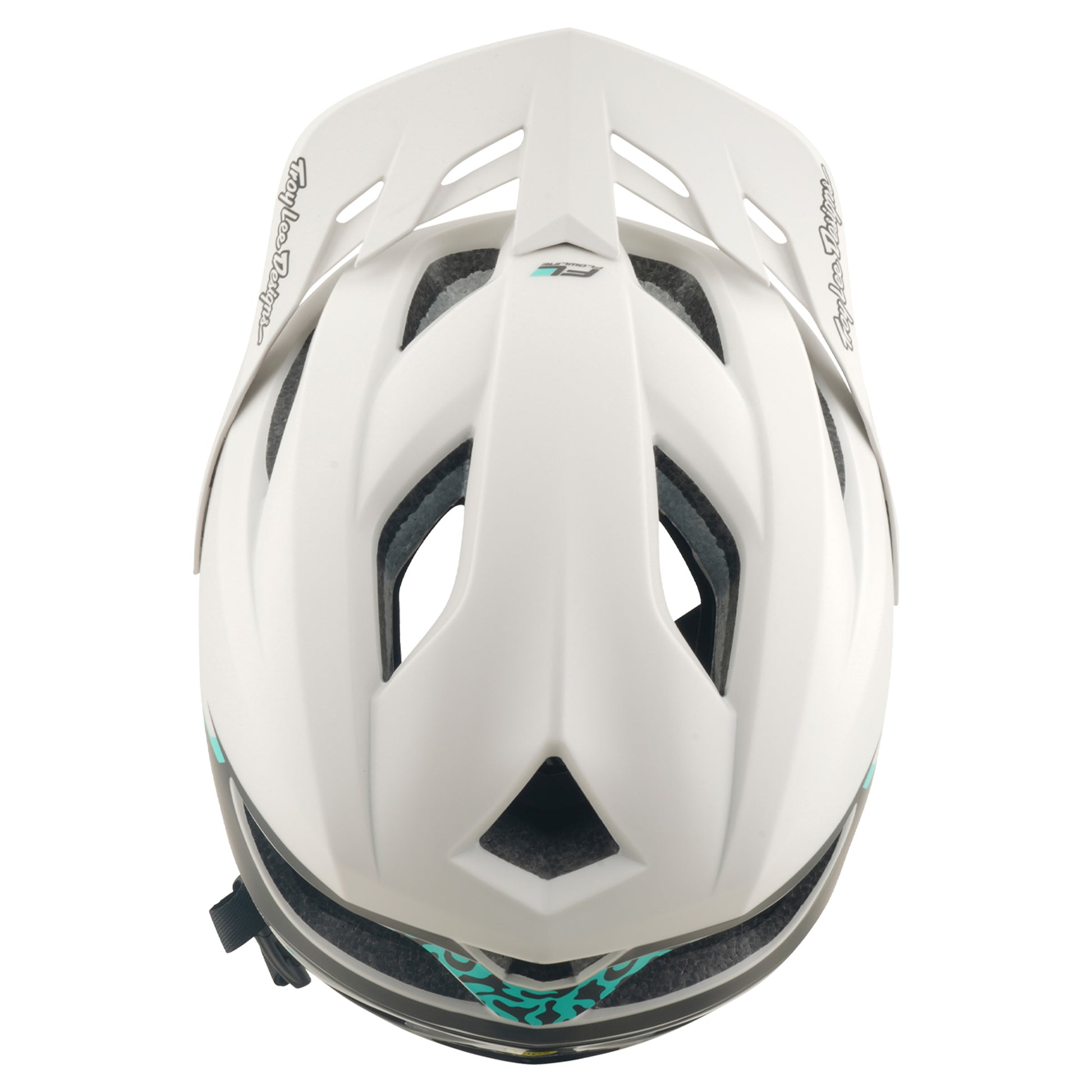 TLD Flowline SE Helmet - M/L - Stacks Pumice / Real Teal - Image 7