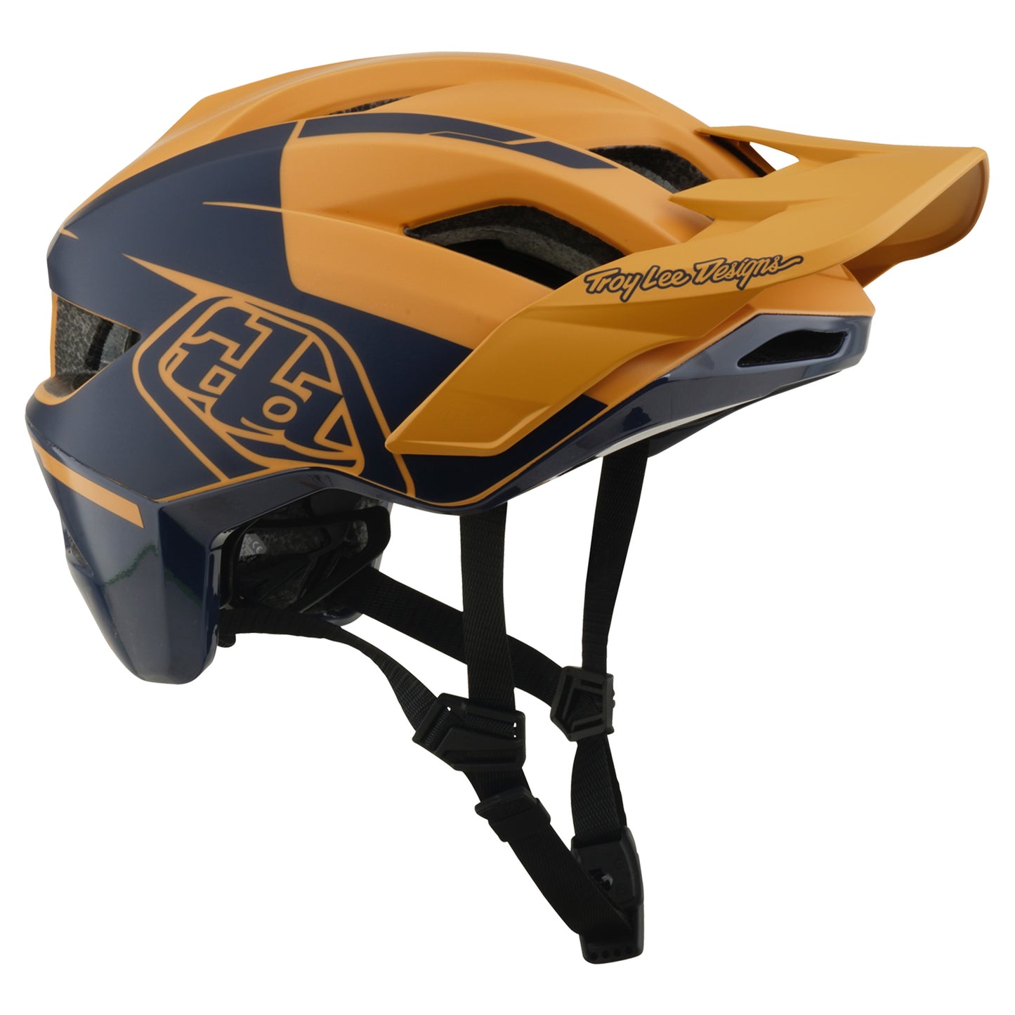TLD Flowline SE Helmet - XL/2XL - Hydro Mustard / Black Iris - Image 3