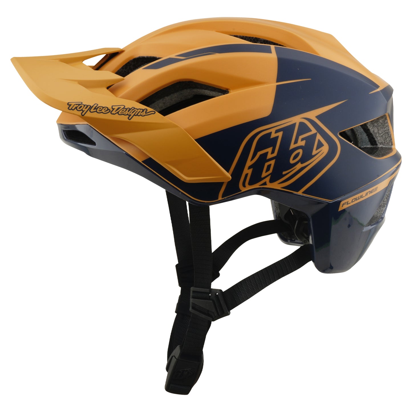 TLD Flowline SE Helmet - XS/S - Hydro Mustard / Black Iris - Image 2