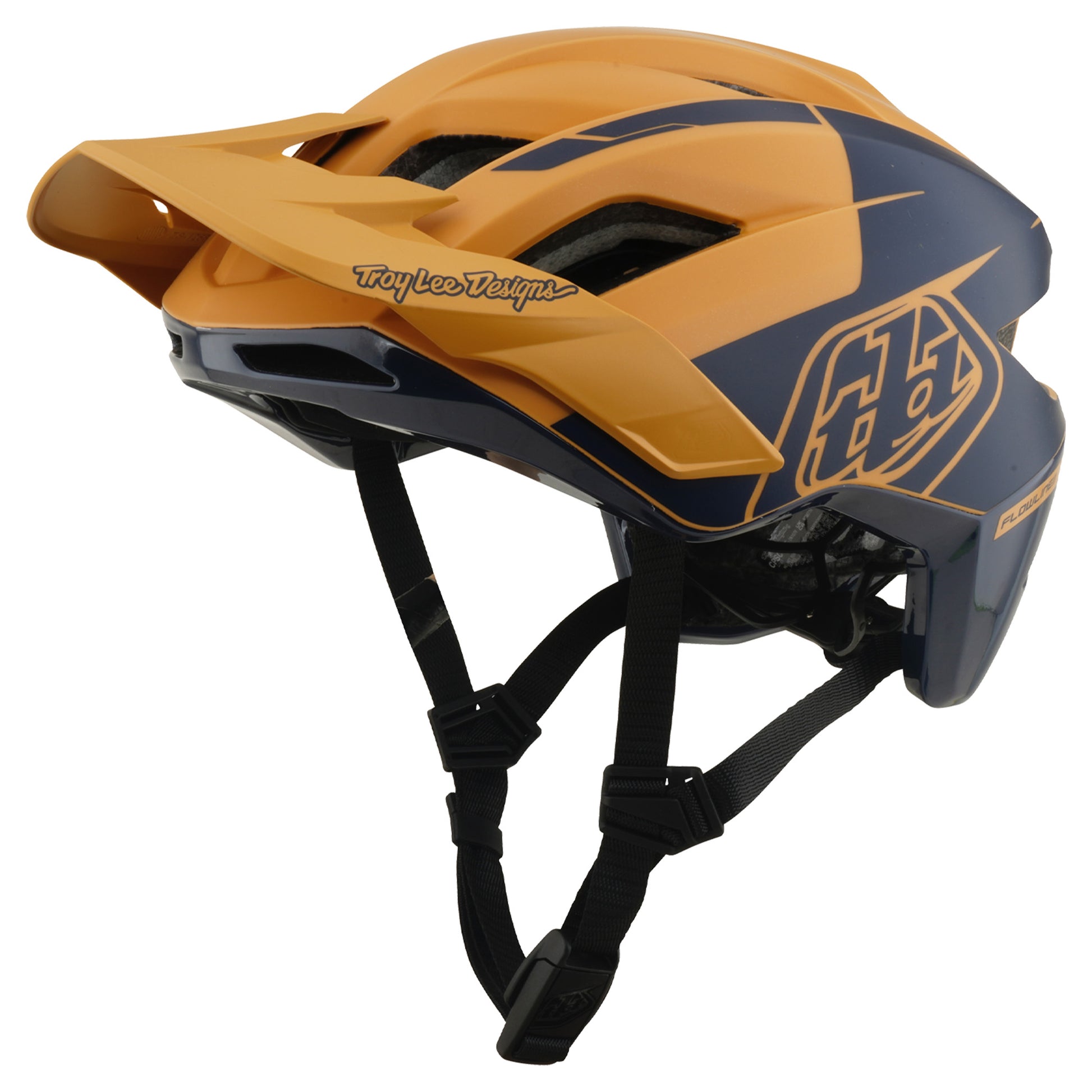 TLD Flowline SE Helmet - XS/S - Hydro Mustard / Black Iris - Image 4