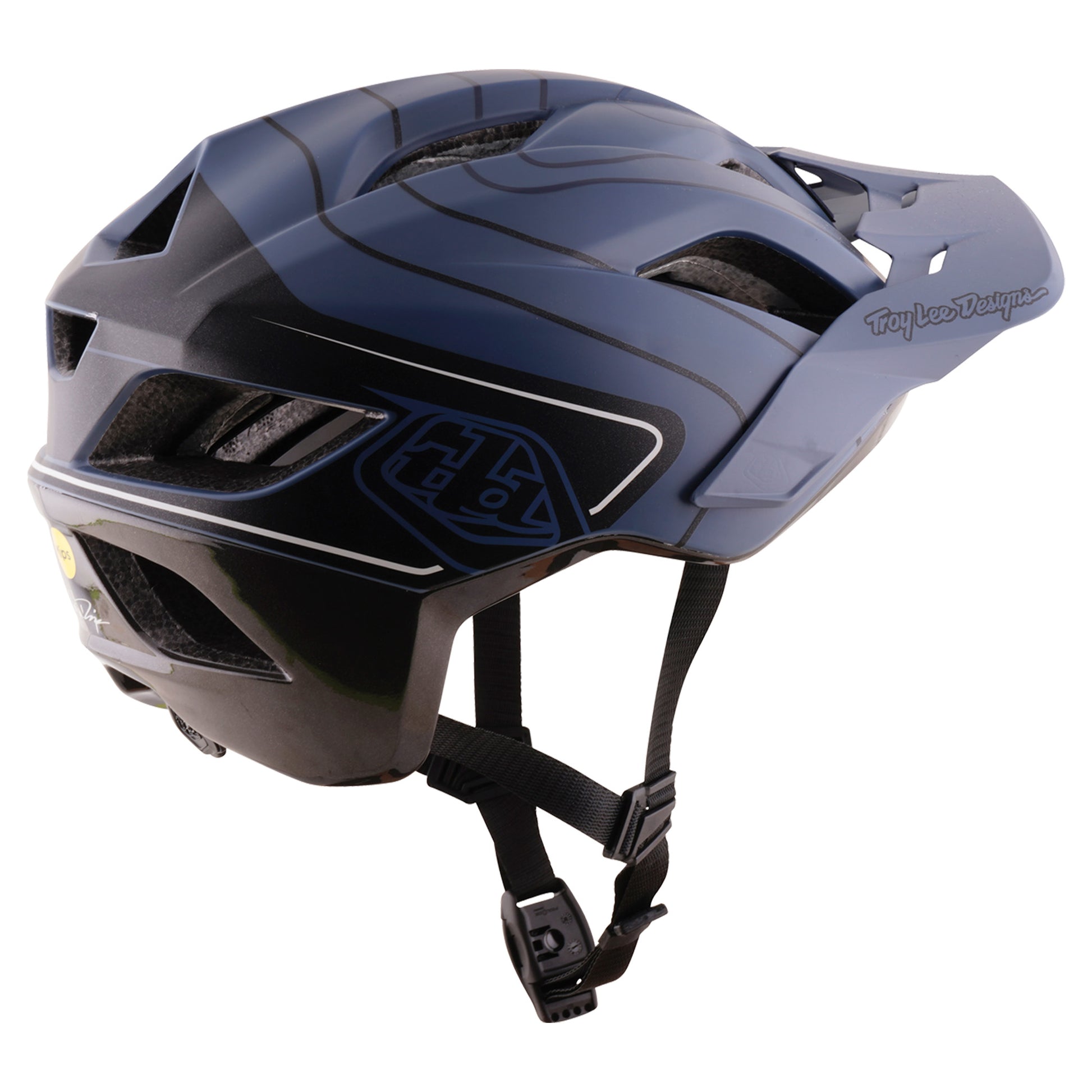 TLD Flowline SE MIPS Helmet - M/L - Dipped Slate/Charcoal - Image 6