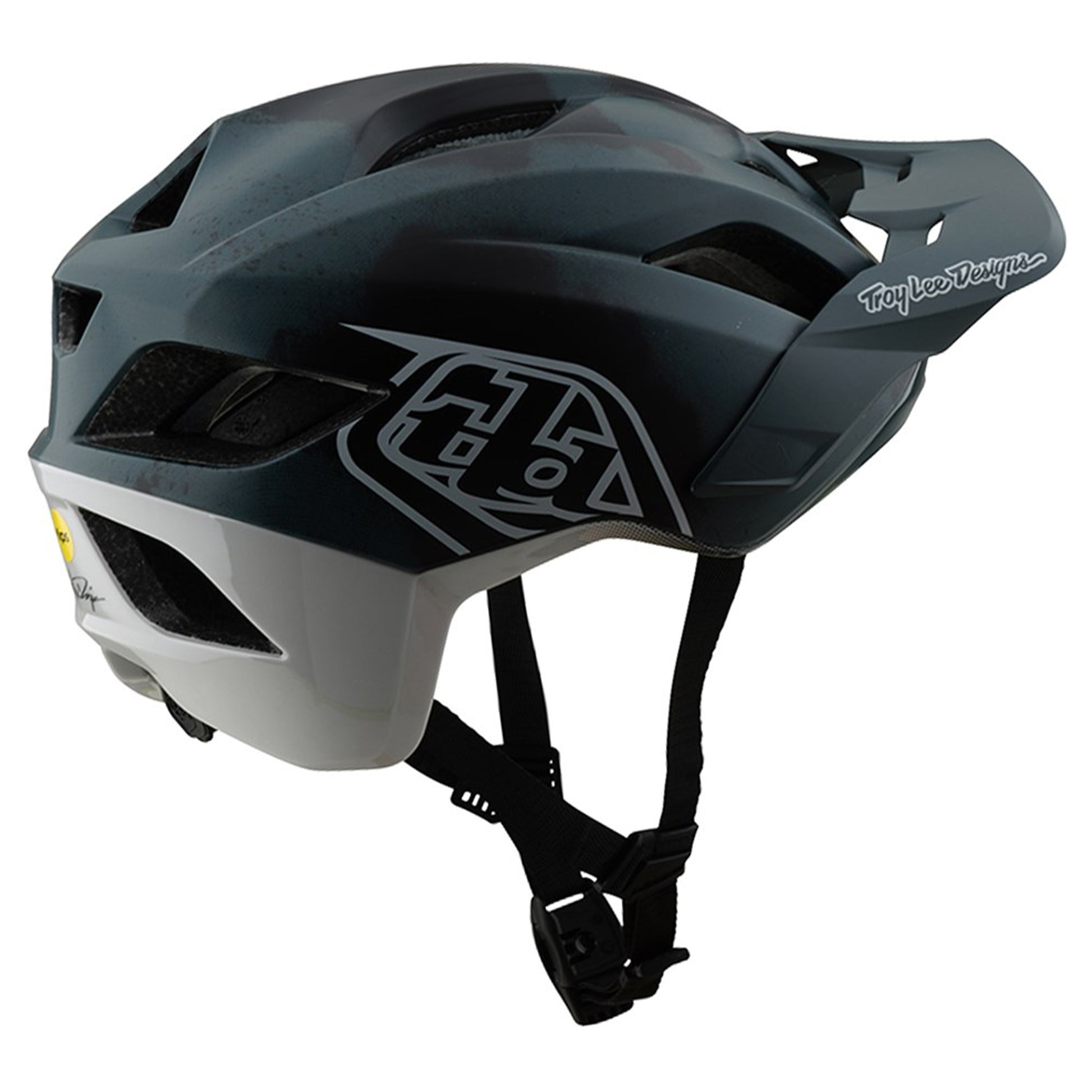 TLD Flowline SE MIPS Helmet - XL/2XL - Badge Camo Grey - Image 2
