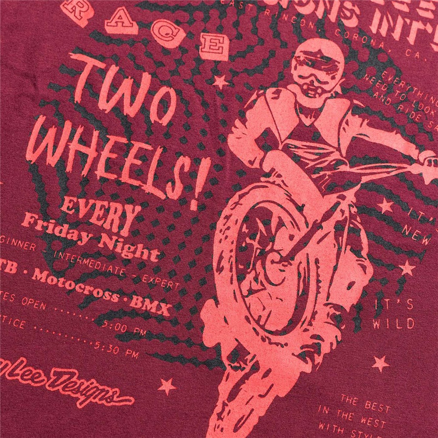 TLD Friday Night Long Sleeve Tee - S - Sangria - Image 3