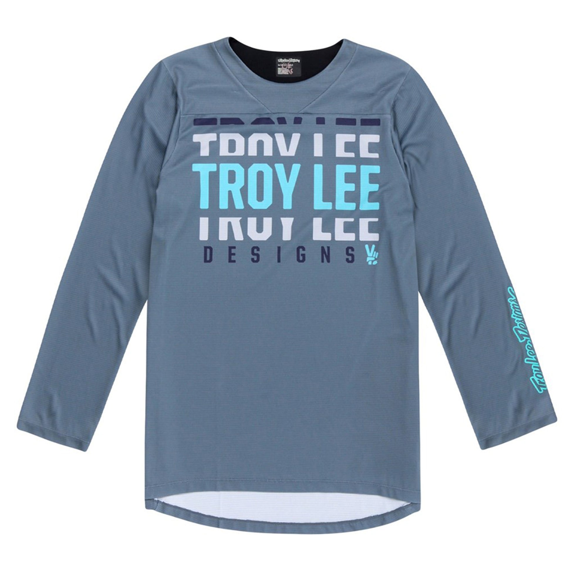 TLD Ruckus 3/4 Sleeve Jersey - L - Spun Steel Blue - Image 1