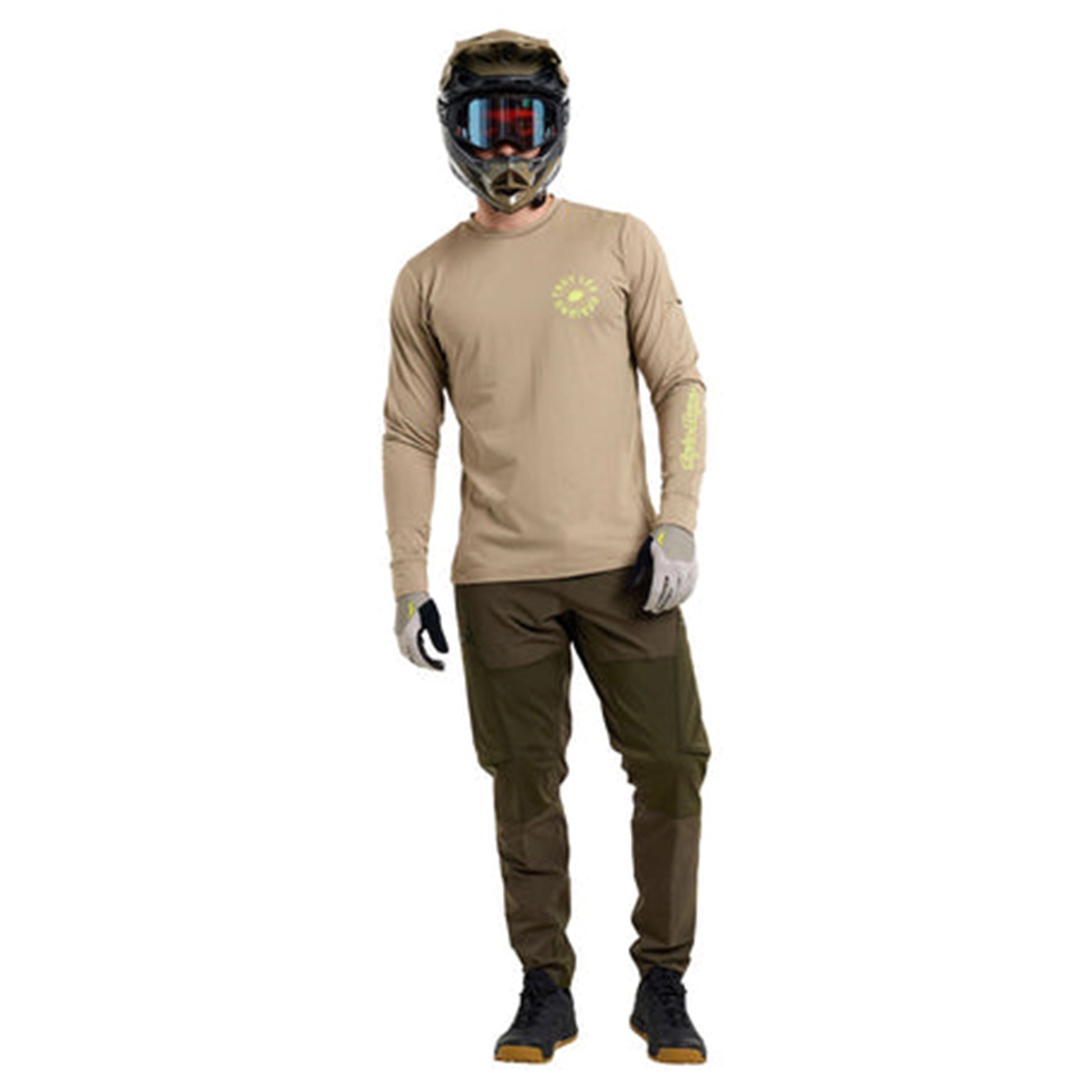 TLD Ruckus Long Sleeve Ride Tee - M - The Fuzz Timber - Image 2