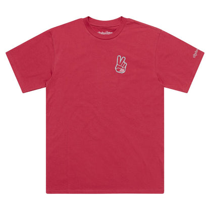 TLD Short Sleeve Tee - S - Peace out Fuchsia - Image 1