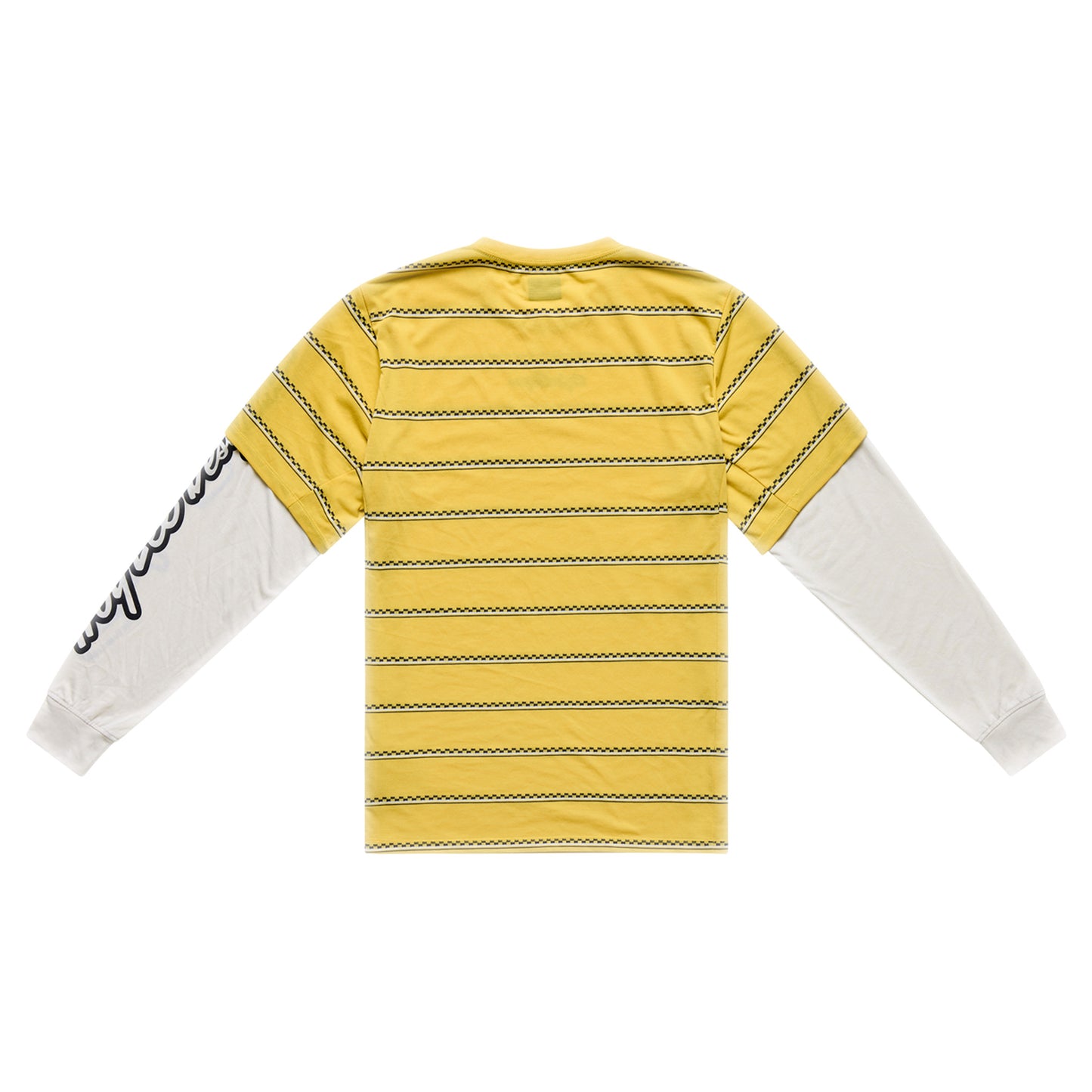 TLD Skyline Fakie Ride Long Sleeve Tee - M - Stripe Butter - Image 2