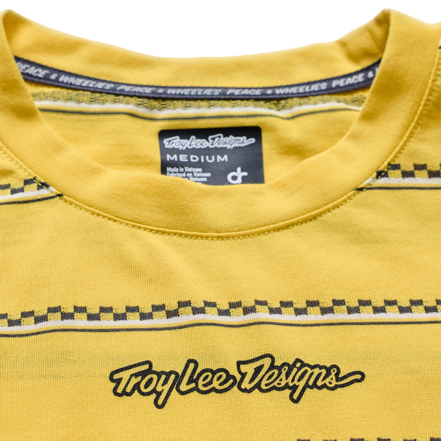 TLD Skyline Fakie Ride Long Sleeve Tee - M - Stripe Butter - Image 3