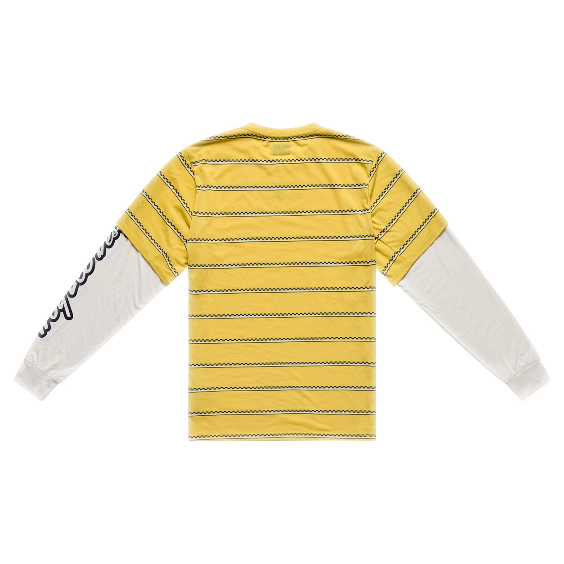 TLD Skyline Fakie Ride Long Sleeve Tee - S - Stripe Butter - Image 2
