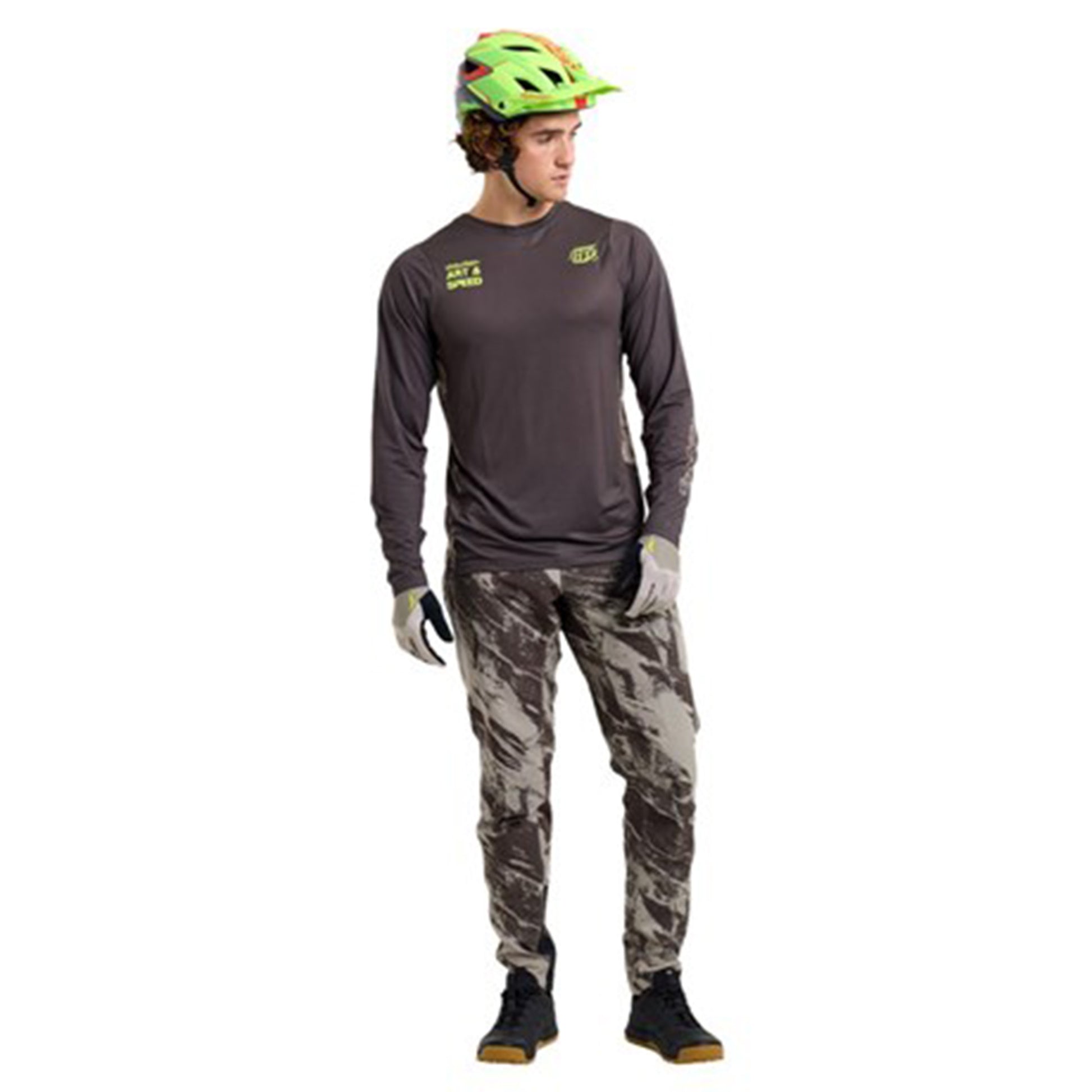 TLD Skyline Long Sleeve Jersey - XL - Elemental Dark Earth - Image 2