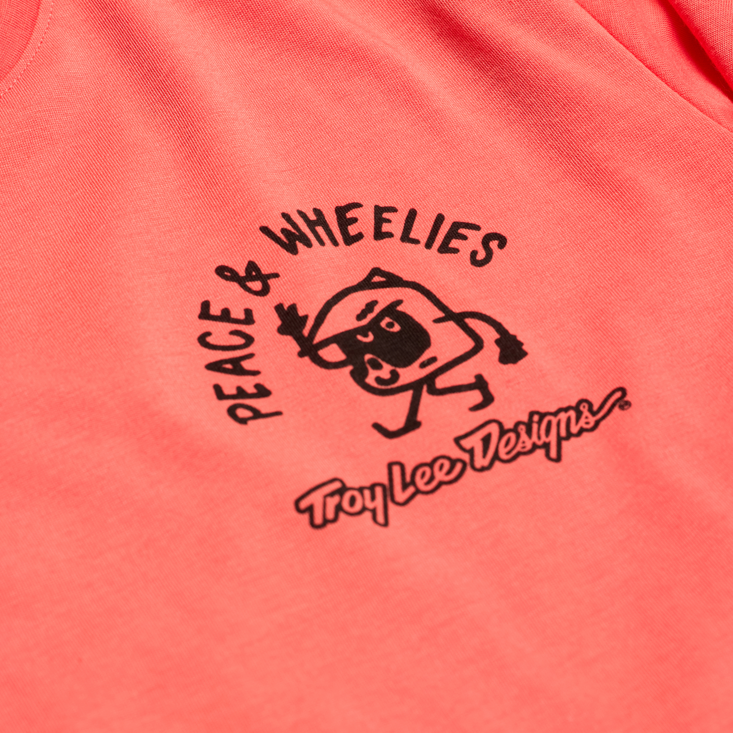 TLD Skyline Long Sleeve Ride Tee - L - Melon - Image 3