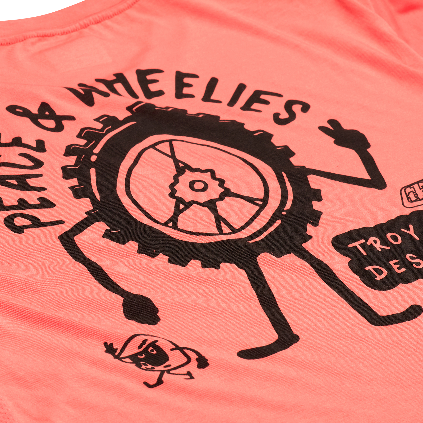 TLD Skyline Long Sleeve Ride Tee - L - Melon - Image 5