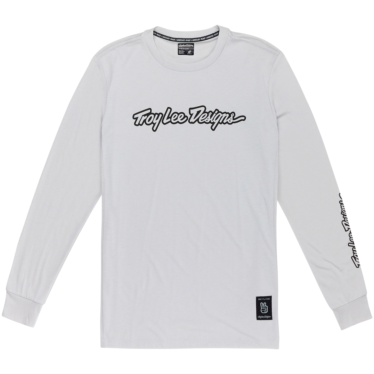 TLD Skyline Long Sleeve Ride Tee - L - Signature Mist - Image 1