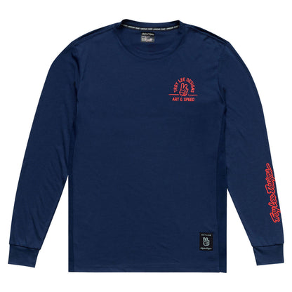 TLD Skyline Long Sleeve Ride Tee - M - Locals Midnight - Image 1