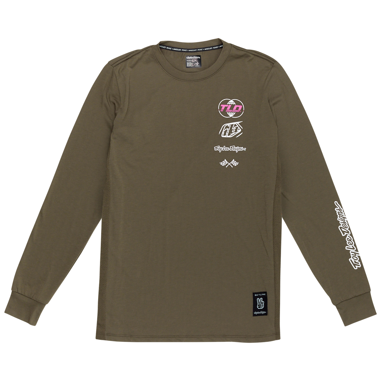 TLD Skyline Long Sleeve Ride Tee - M - Worldwide Caper - Image 2