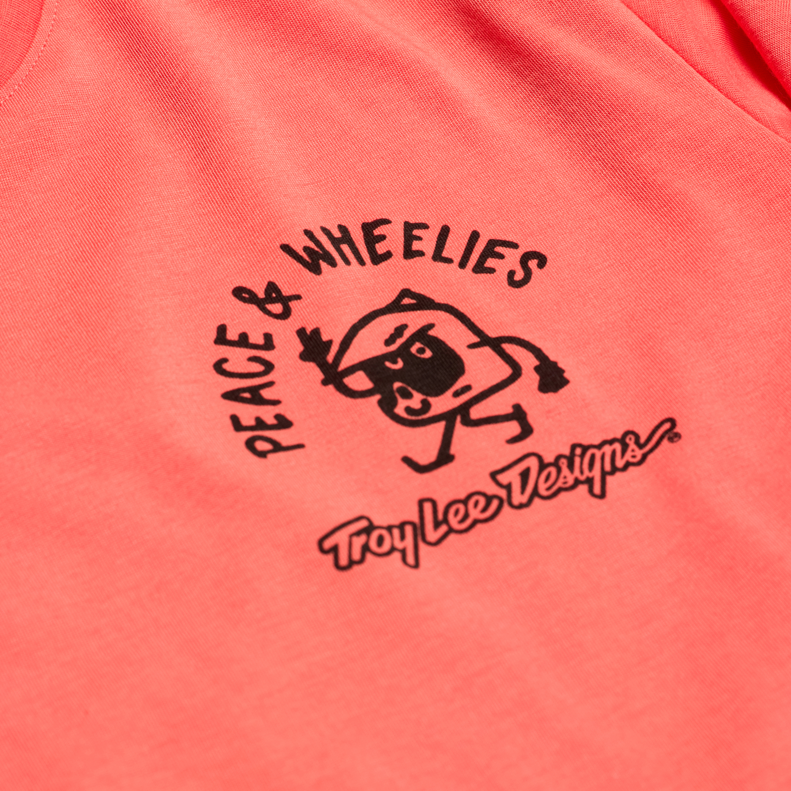 TLD Skyline Long Sleeve Ride Tee - S - Melon - Image 3