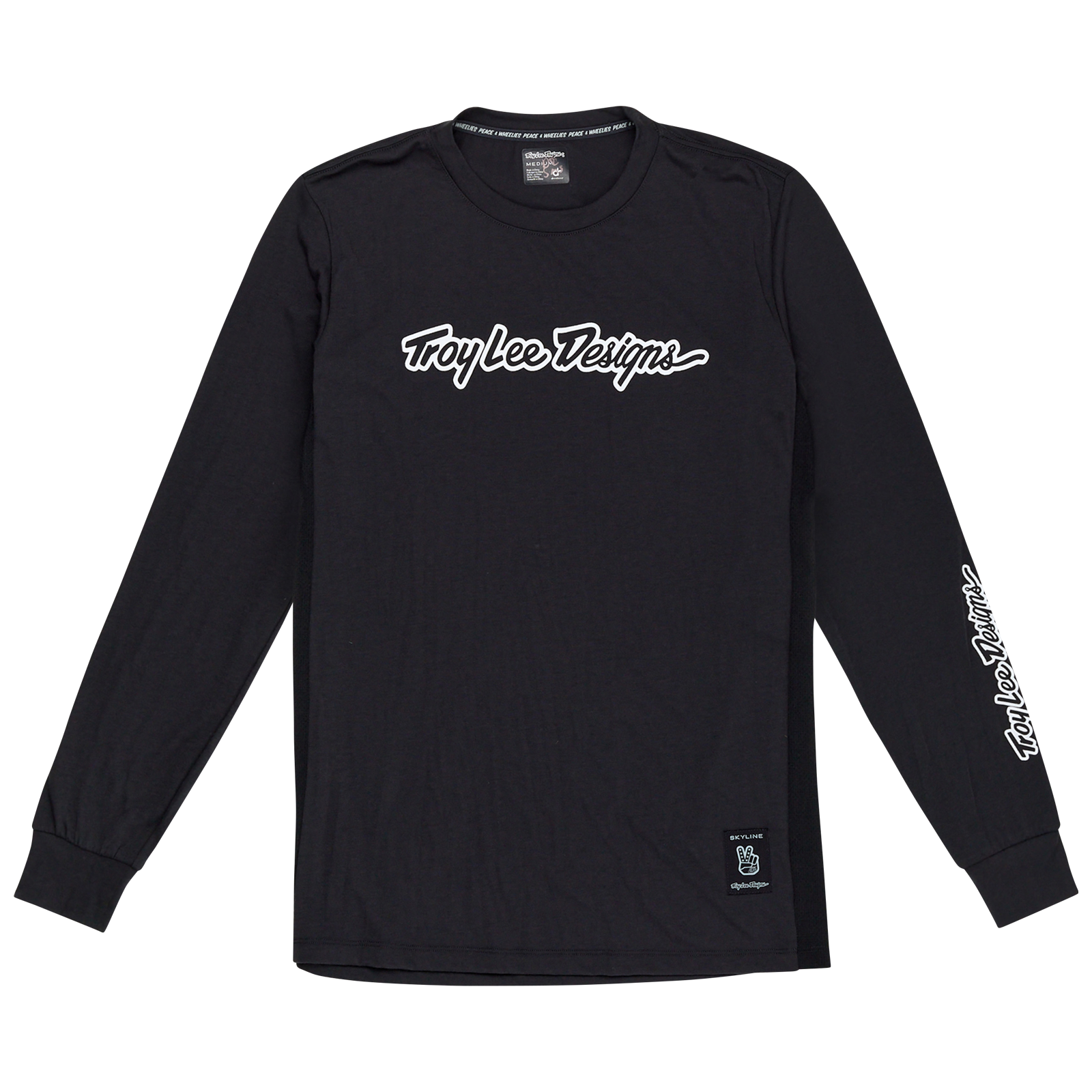 TLD Skyline Long Sleeve Ride Tee - S - Signature Black - Image 1