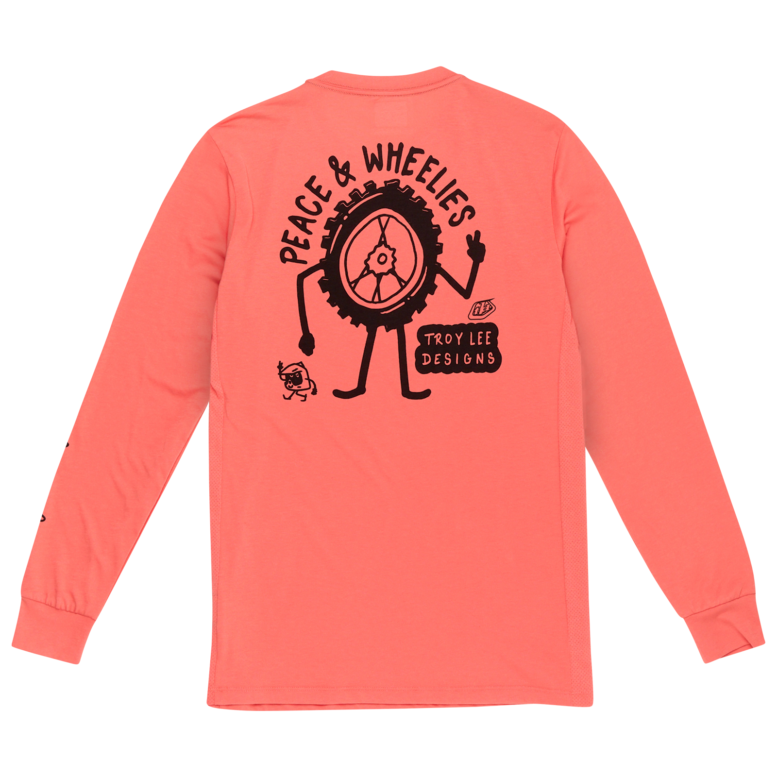 TLD Skyline Long Sleeve Ride Tee - XL - Melon - Image 2