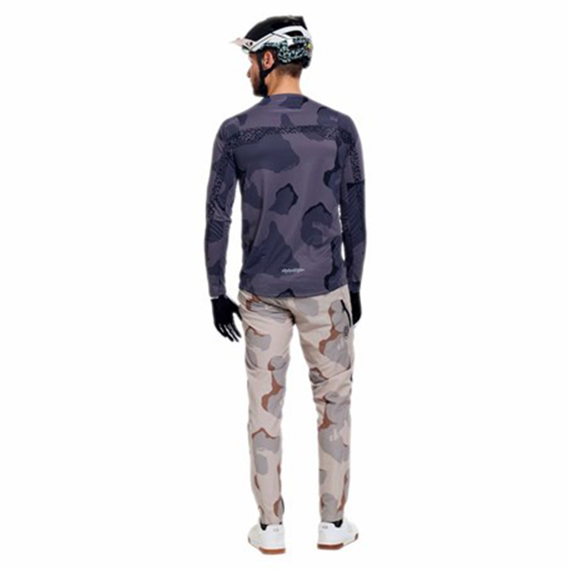 TLD Skyline Pro Long Sleeve Jersey - L - Flow Camo Carbon - Image 5