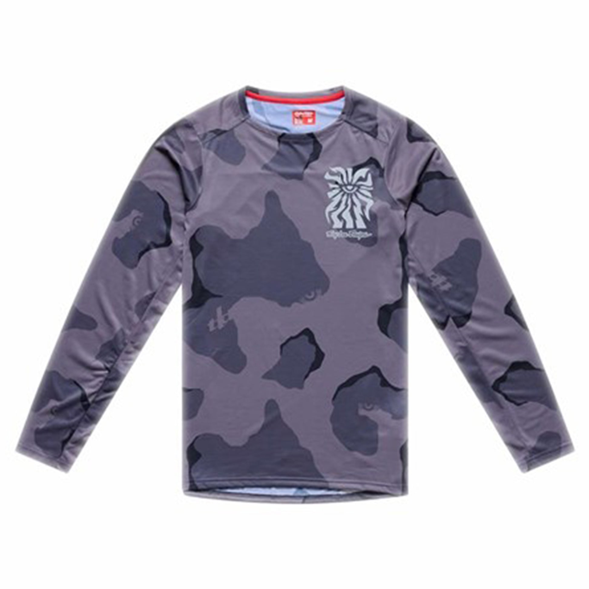 TLD Skyline Pro Long Sleeve Jersey - M - Flow Camo Carbon - Image 1