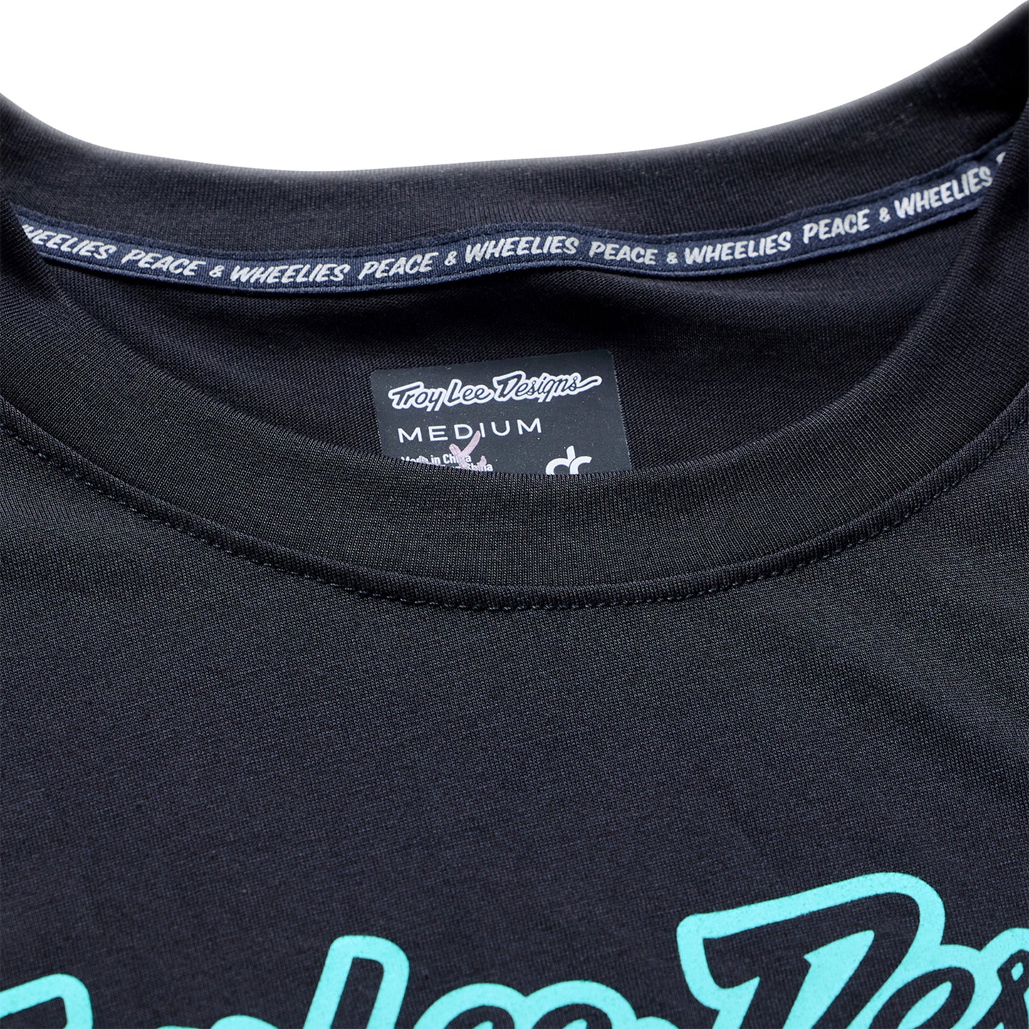 TLD Skyline Ride Long Sleeve Tee - 2XL - Signature Black / Real Teal - Image 3