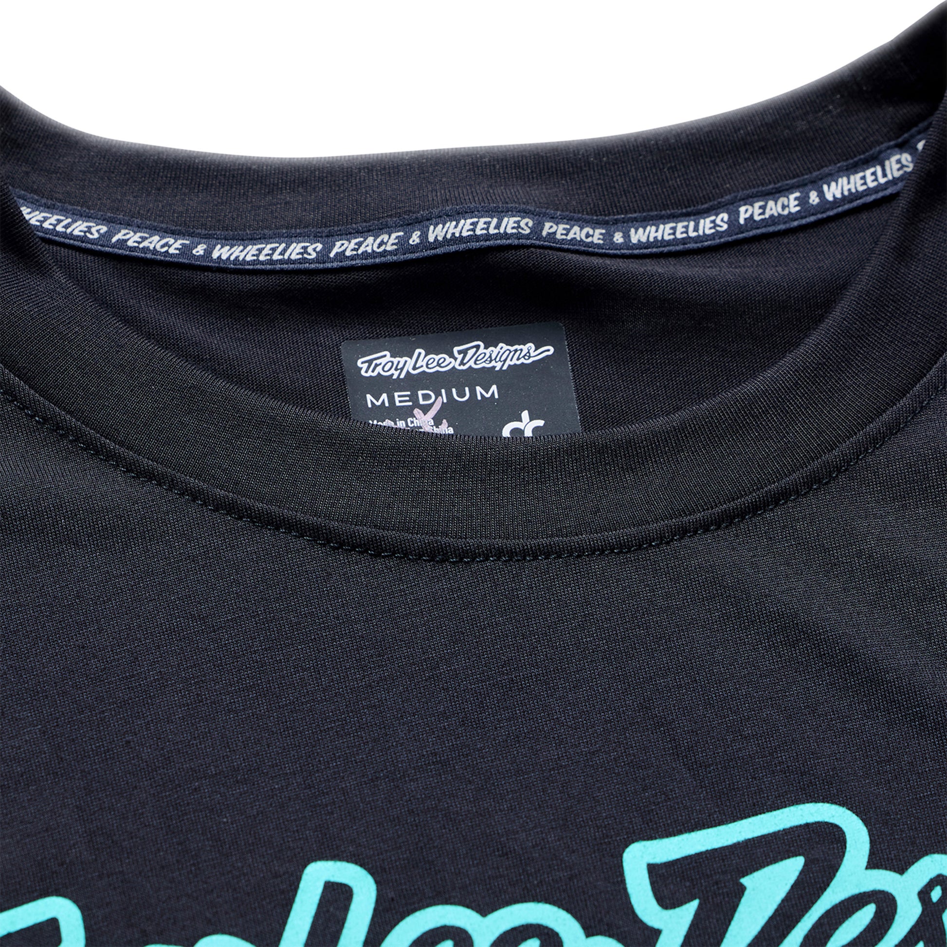 TLD Skyline Ride Long Sleeve Tee - 2XL - Signature Black / Real Teal - Image 3