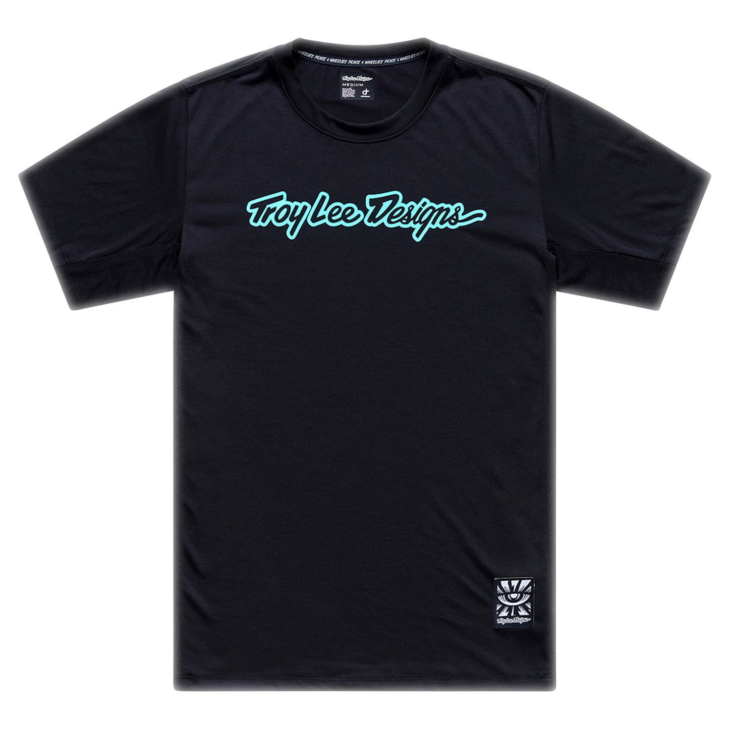 TLD Skyline Ride Short Sleeve Tee - 2XL - Signature Black / Real Teal - Image 1