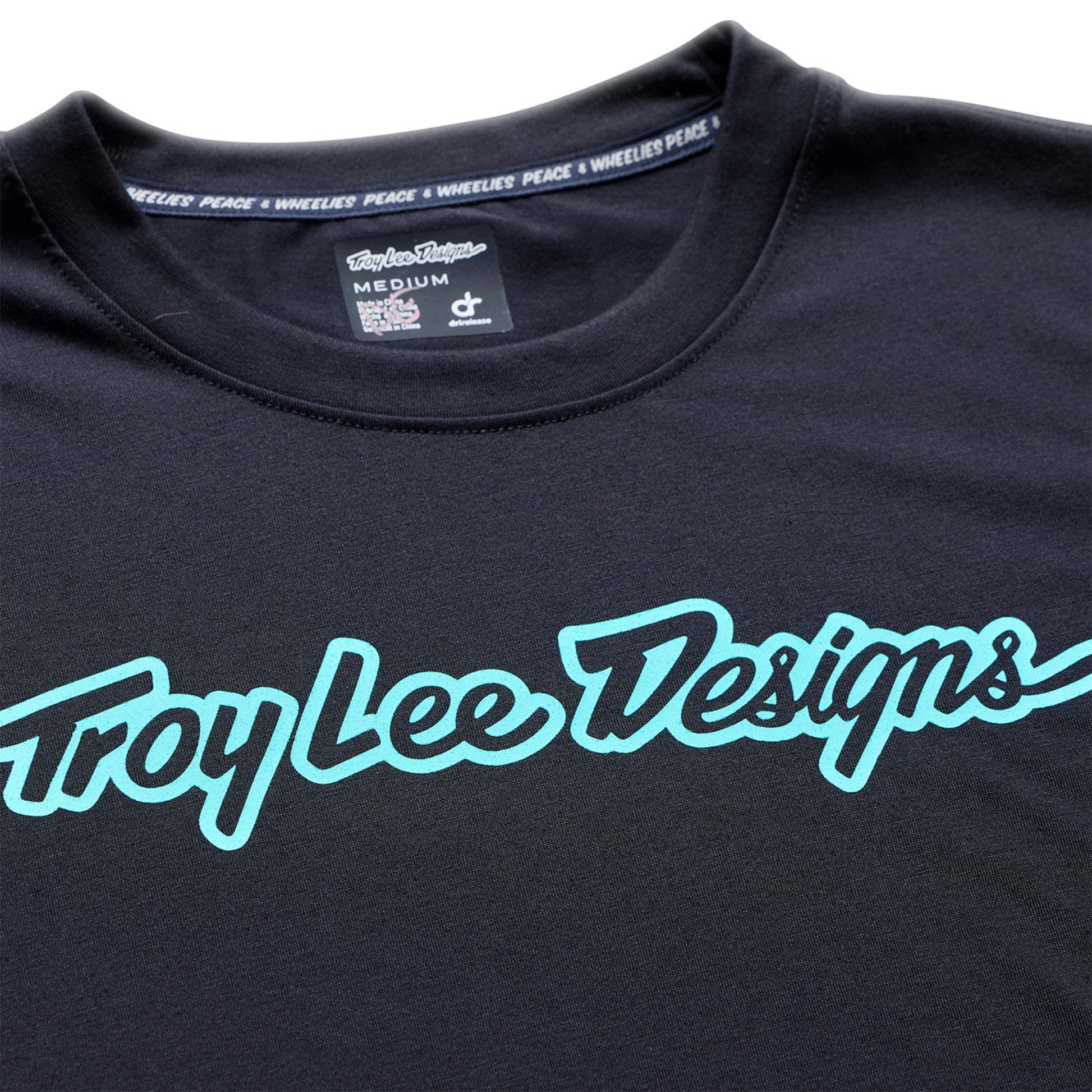 TLD Skyline Ride Short Sleeve Tee - 2XL - Signature Black / Real Teal - Image 3