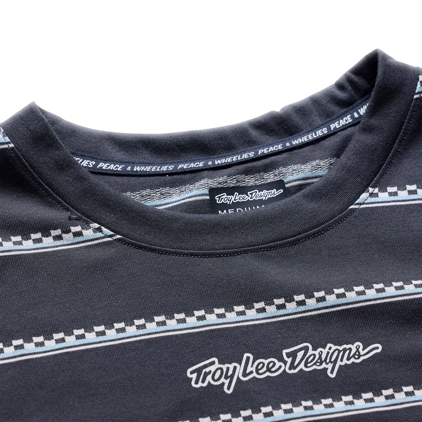 TLD Skyline Ride Short Sleeve Tee - L - Checked Out Carbon - Image 3