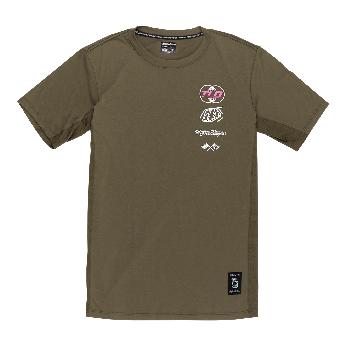 TLD Skyline Short Sleeve Ride Tee - L - Worldwide Caper - Image 1