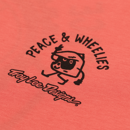 TLD Skyline Short Sleeve Ride Tee - M - Melon - Image 1