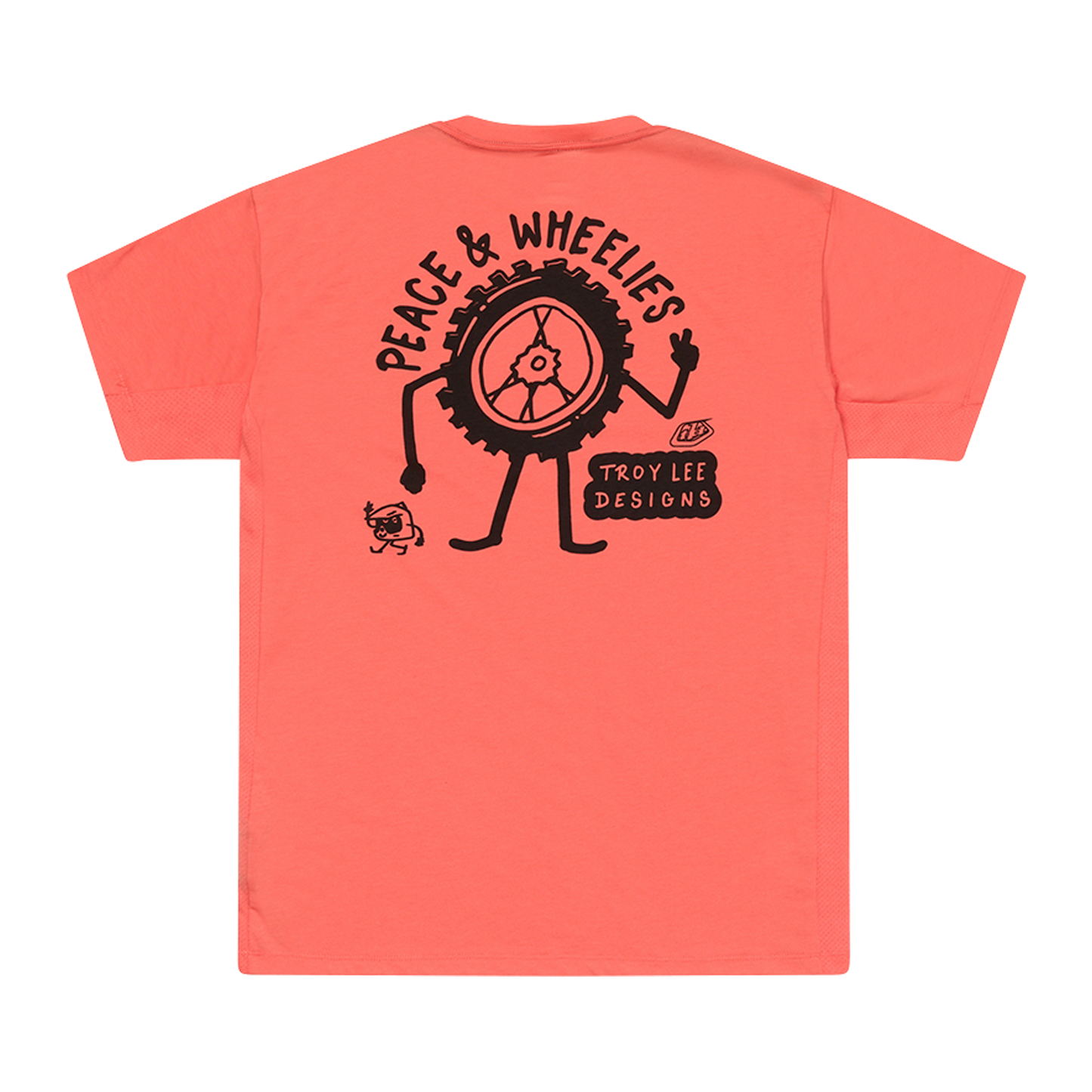 TLD Skyline Short Sleeve Ride Tee - M - Melon - Image 3
