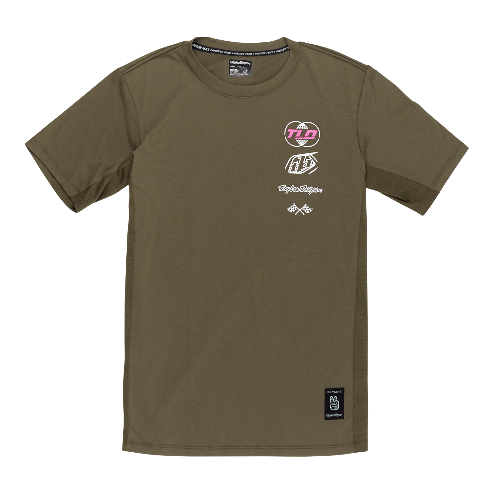 TLD Skyline Short Sleeve Ride Tee - M - Worldwide Caper - Image 1