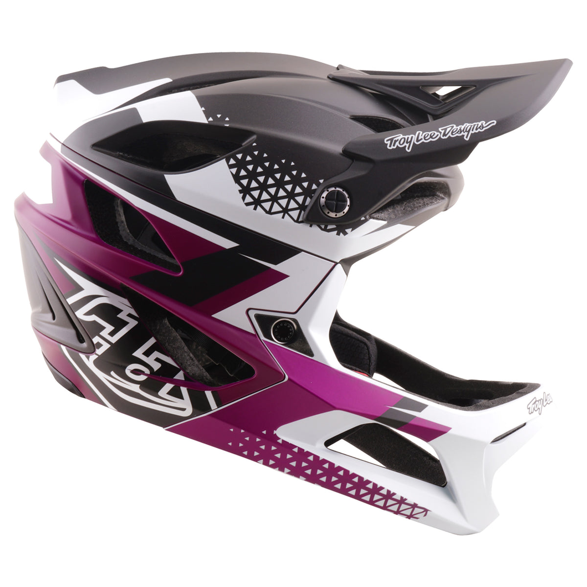 TLD Stage 2 MIPS Helmet - M/L - Amper White/Fuchsia - Image 1