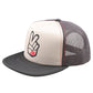 TLD Trucker Snapback Hat - OSFA - Peave Out Vintage White / Carbon - Image 1