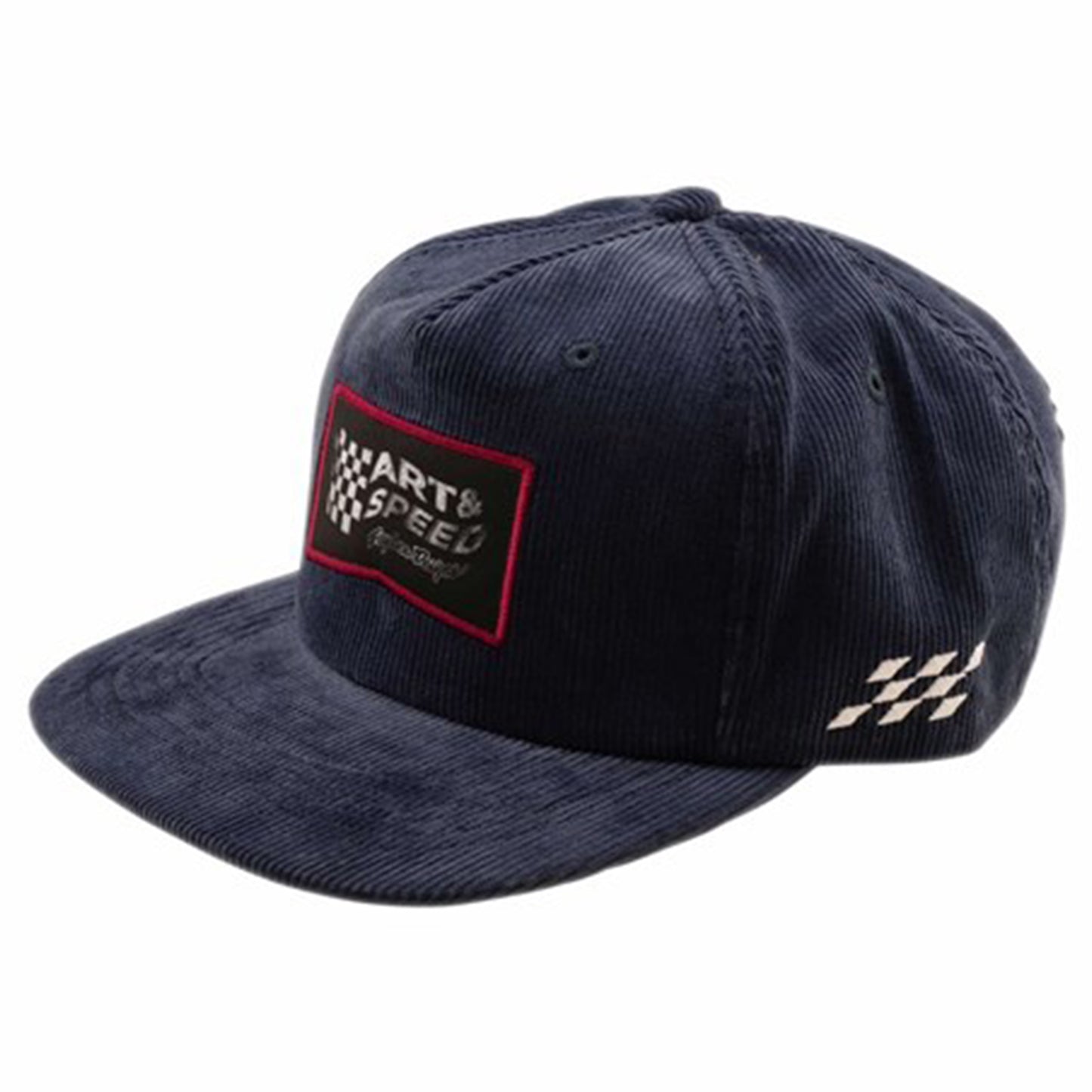 TLD Winners Circle Unstructured Snapback Hat - One Size - Corduroy Indigo - Image 1