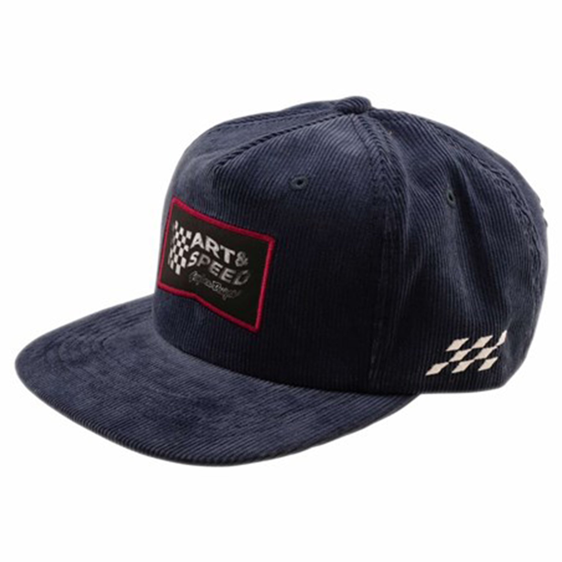 TLD Winners Circle Unstructured Snapback Hat - One Size - Corduroy Indigo - Image 1