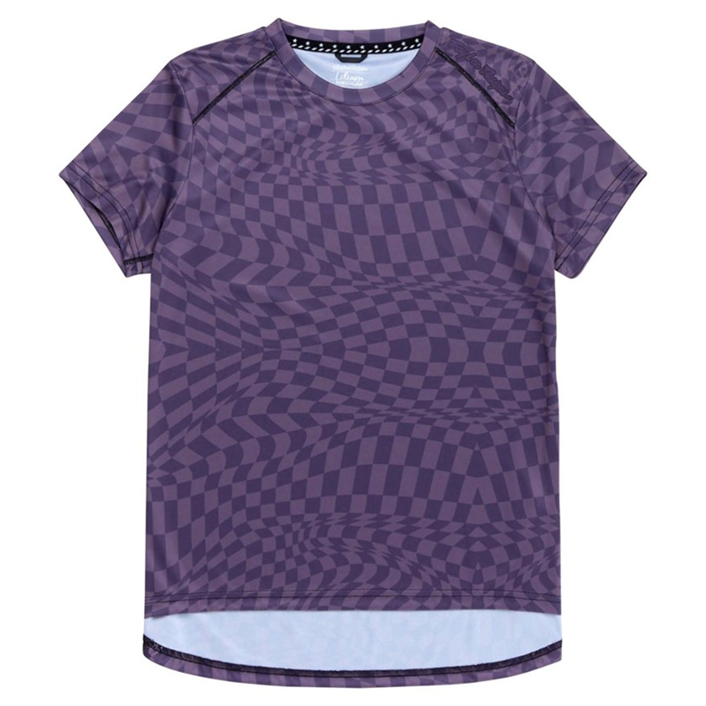 TLD Women's Lilium Short Sleeve Jersey - Women's L - Twisted Checkers Deep Purple - Image 1