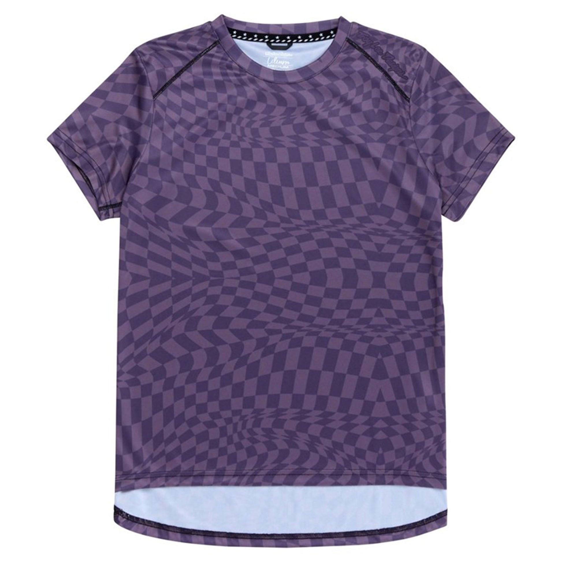 TLD Women's Lilium Short Sleeve Jersey - Women's M - Twisted Checkers Deep Purple - Image 1