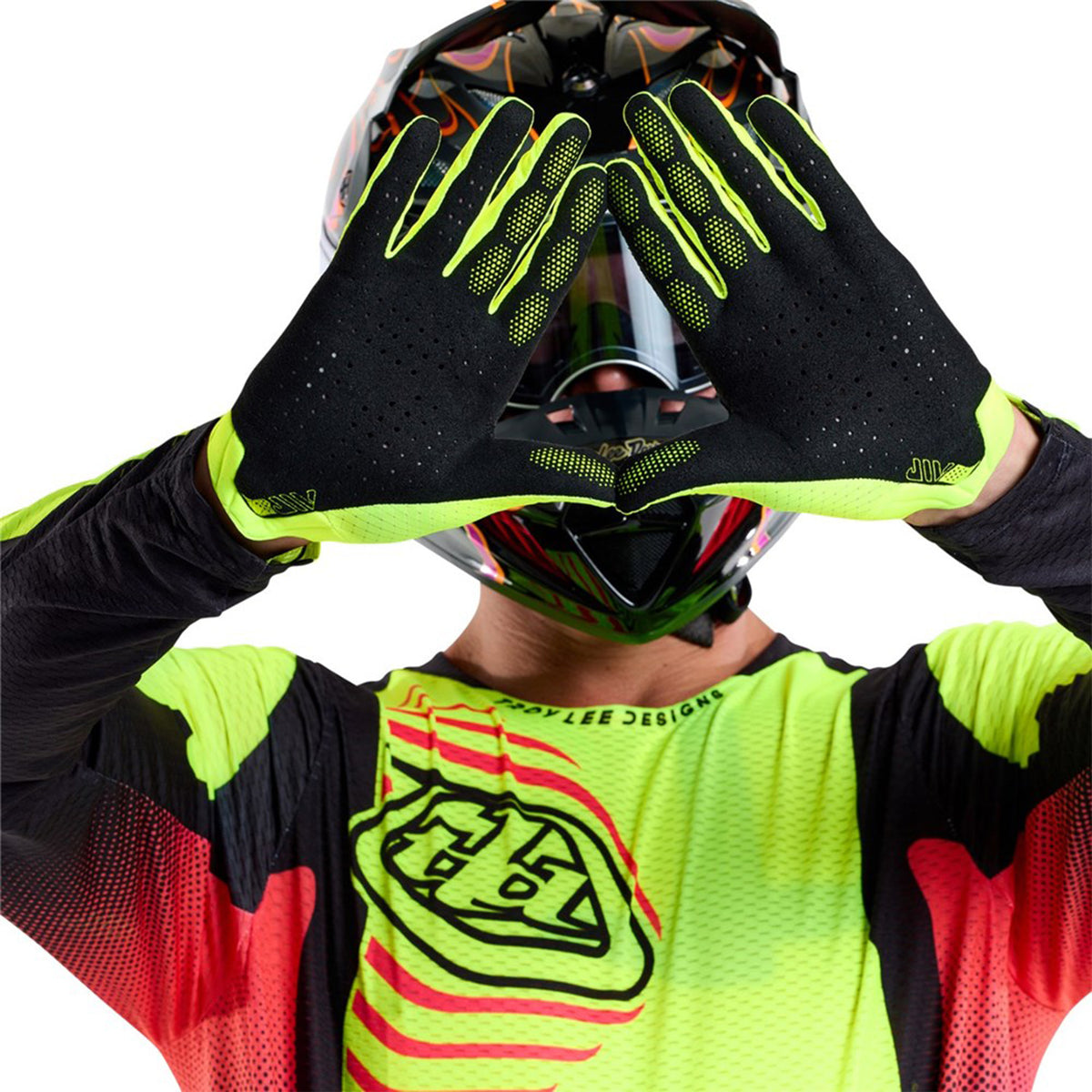 TLD Youth Air Glove - XS - Flo Yellow - Image 3