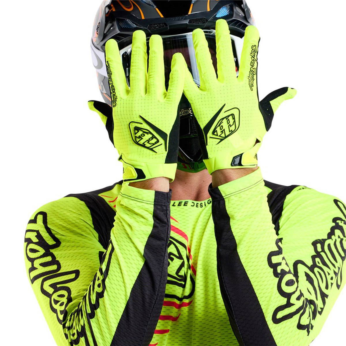 TLD Youth Air Glove - XS - Flo Yellow - Image 4