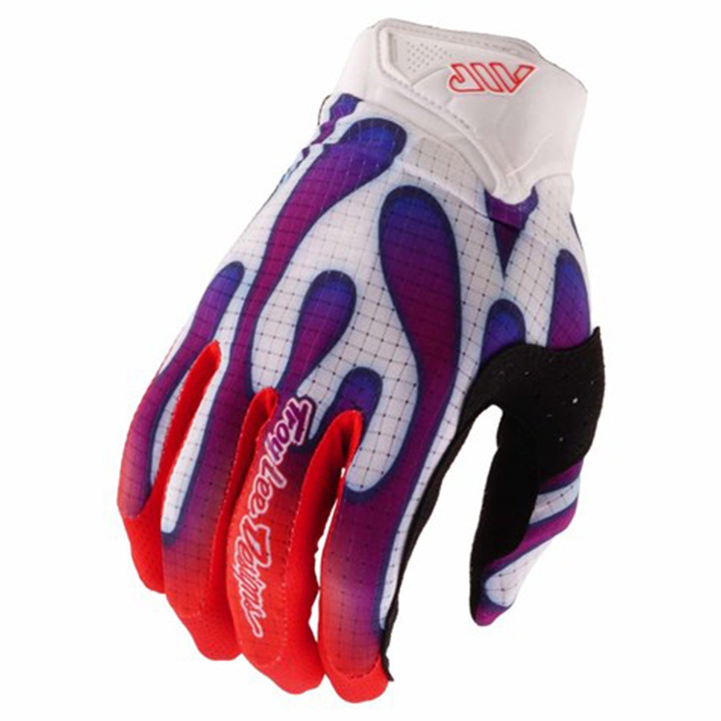 TLD Youth Air Gloves - XS - Overspray White / Violet - Image 1
