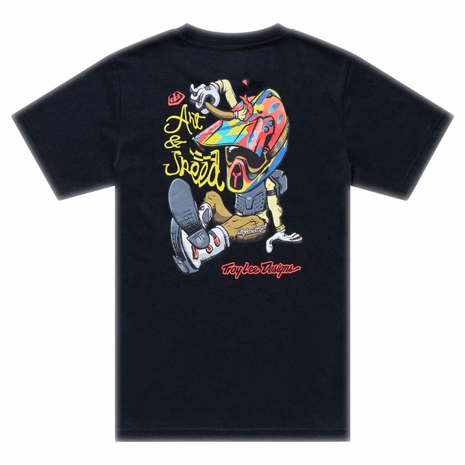 TLD Youth Heritage Short Sleeve Tee - L - Black - Image 2