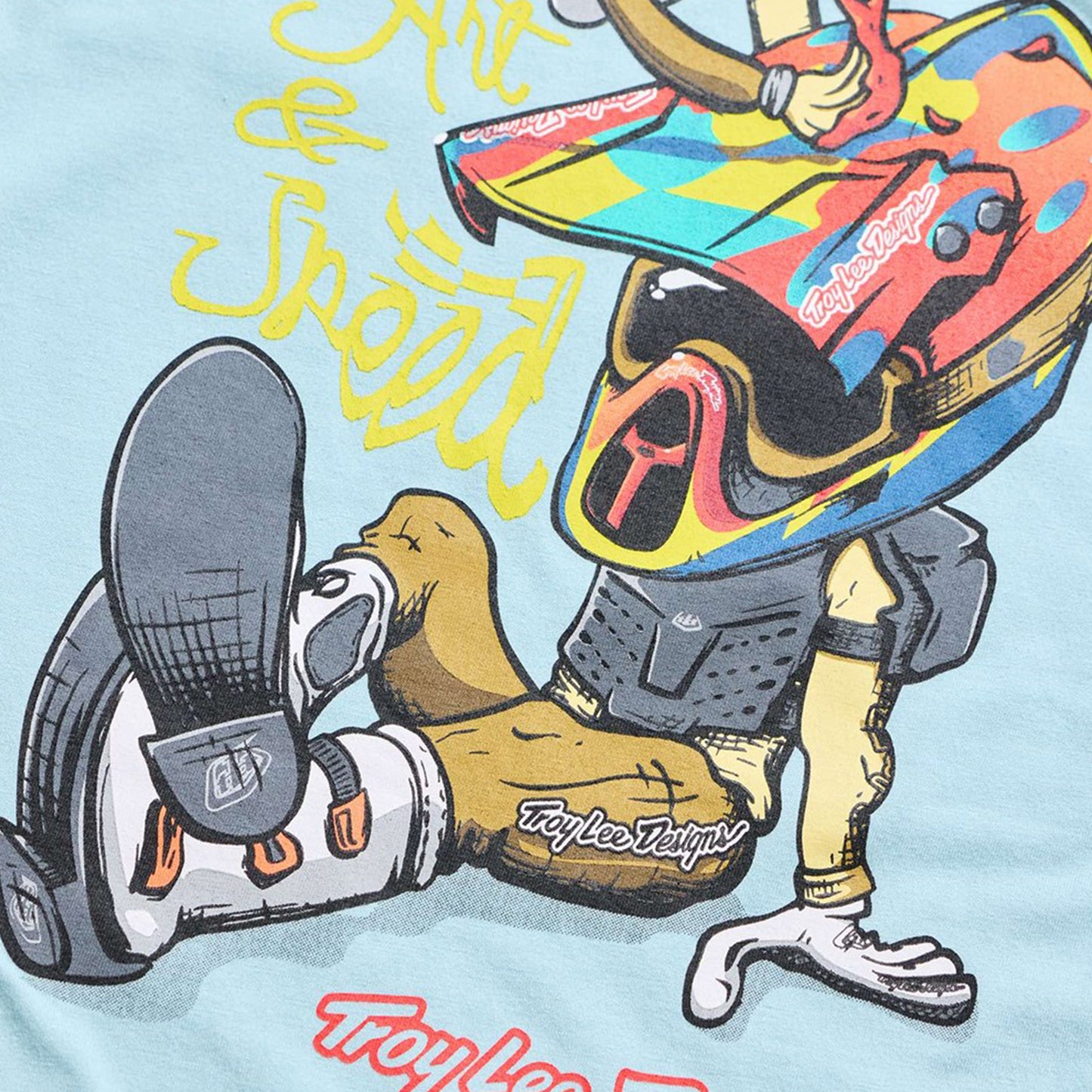 TLD Youth Heritage Short Sleeve Tee - XL - Dawn Blue - Image 3