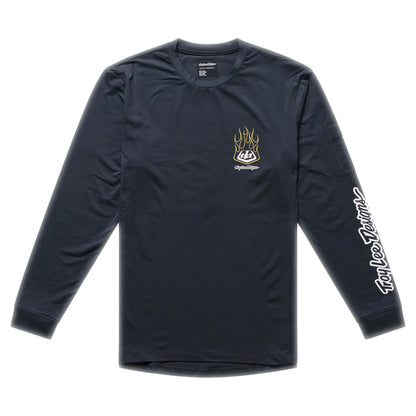 TLD Youth Ruckus Ride Long Sleeve Tee - L - Pressed Carbon - Image 1