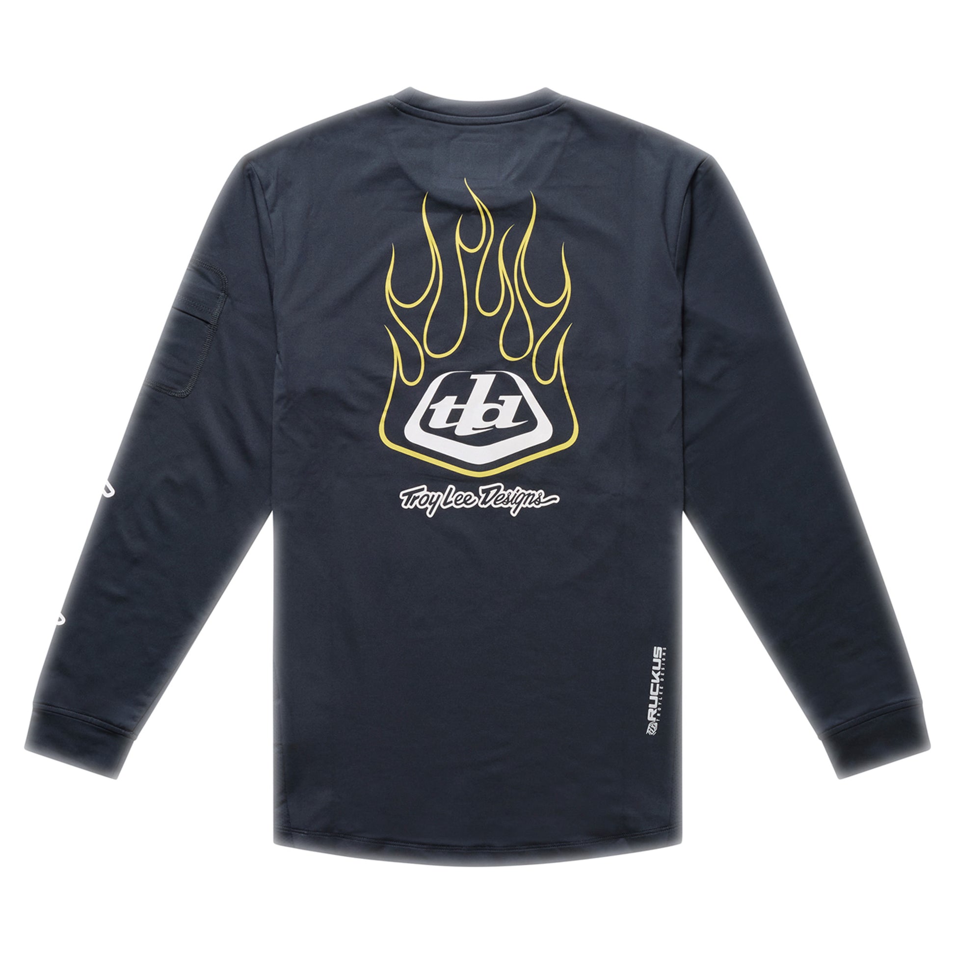 TLD Youth Ruckus Ride Long Sleeve Tee - L - Pressed Carbon - Image 2